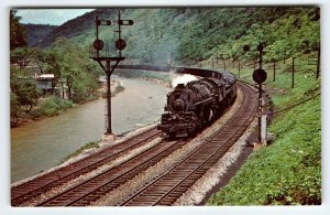 Railroad Postcard Locomotive Steam Train Railway 7154 Baltimore & Ohio Vintage