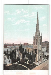 New York City NY Postcard 1907-1915 Grace Church