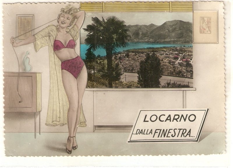 Pin-Up Girl. . Locarno dalla Finestra  Nice  modern Swiss PC. Continental size