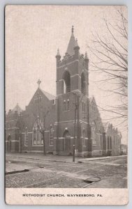 Waynesboro PA Methodist Church Local Pub D.L. Miller Pennsylvania Postcard F43
