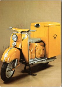 Postcard German Motor-Scooter for postal Service