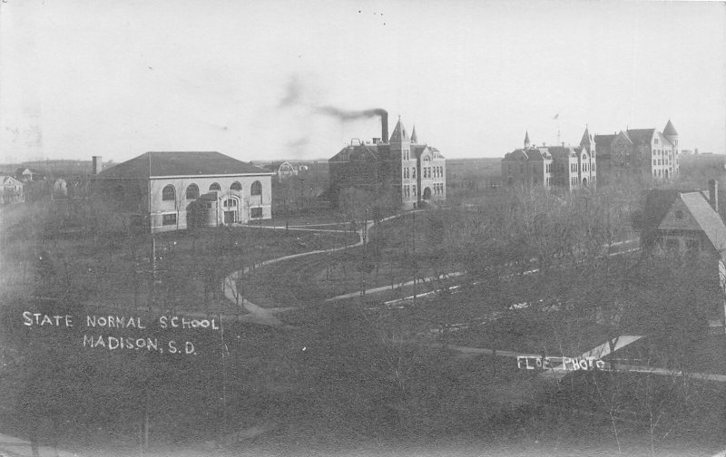 H71/ Madison South Dakota Postcard RPPC c1910 State Normal School  114