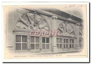 Rodez Postcard Old House Gallery on the square glass