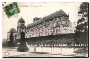 Old Postcard Bourges Cathedral Side South View