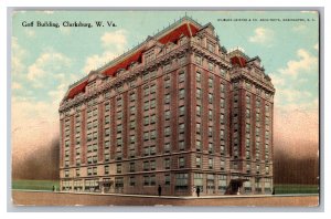 Postcard Goff Building Clarksburg W. Va. West Virginia