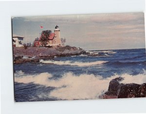 Postcard Eagle Harbor Lighthouse, Eagle Harbor, Michigan