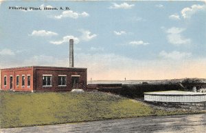 H87/ Huron South Dakota Postcard c1910 Filtering Plant Water 25