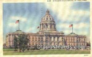 St Paul, Minnesota, MN State Capital USA 1948 postal used 1948