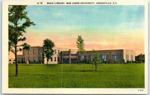 M-51628 Mack Library Bob Jones University Greenville South Carolina