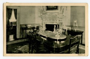 The Dining Room At Mount Vernon Virginia c1938 Postcard