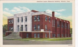 Iowa Atlantic American Legion Memorial Building Curteich