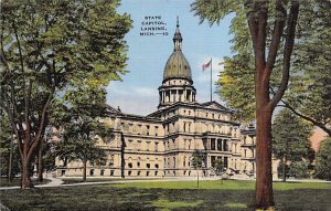 Michigan State Capitol View Lansing MI 