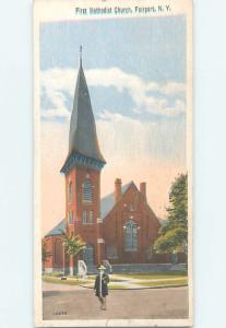 Damaged Back W-Border CHURCH Fairport In Perinton - Near Rochester NY G4184