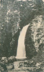 Fairlee Vermont Glen Falls, Lake Morey 1907 B&W Postcard Used