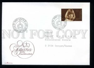 210413 Liechtenstein princess Tatjana 1977 year FDC