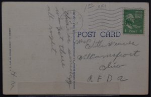 Greetings from Atlanta, MI - String of fish - 1947