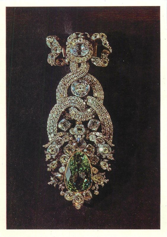 Germany Dresden Art Gallery Postcard Hat ornament Saxon Crown Jewels