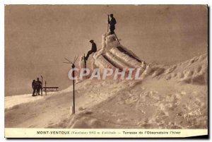 Old Postcard Mont Ventoux (Vaucluse) 1902 alt Terrace Observatory winter