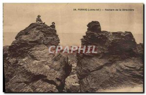 Old Postcard Pornic Rocks of the Birochère