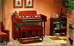 1963 Conn Organ Advertising Martin Music Pueblo Colorado CO Chrome Postcard B4