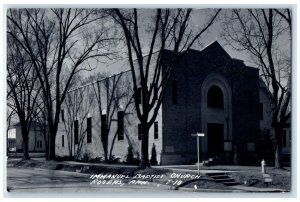 c1940'S Immanuel Baptist Church Rogers Arkansas AR RPPC Photo Vintage Postcard