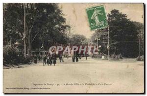 Old Postcard Postcards Nancy Exhibition The large driveway and the cottage of...