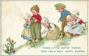 Raphael Tuck Dutch Easter Series 759 Embossed c.1914 Postcard 2t3-331