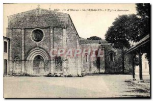 Old Postcard Ile d'Oleron St Georges Church Romane