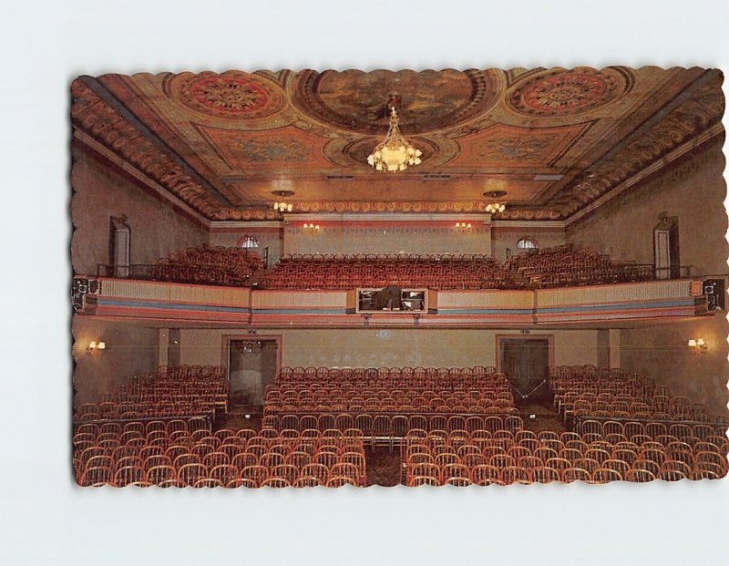 Postcard Interior of the Famous Old Opera House Central City Colorado USA