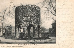 Vintage Postcard 1904 The Old Stone Mill Newport Rhode Island RI