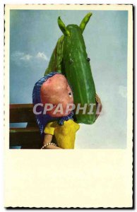 Old Postcard cucumber
