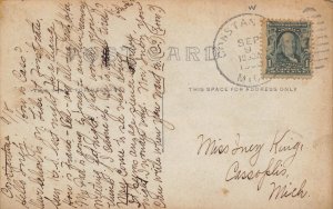 Congregational Church Constantine Michigan 1910s RPPC Real Photo postcard