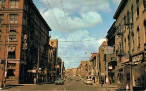 Canada King Street Looking West Kitchener Ontario Vintage Postcard 07.52