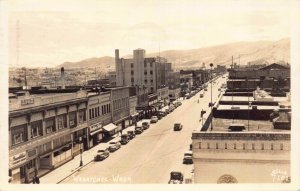 Real Photo Postcard Overview of a Street Scene in Wenatchee, Washington~130002