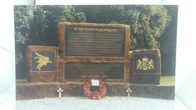 Vintage Postcard Oosterbeek Monument of the 1st British Airborne Division