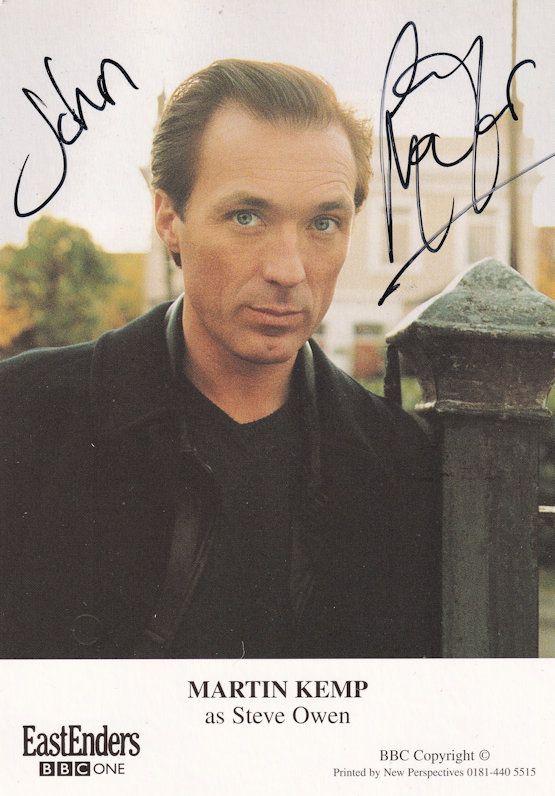 Martin Kemp Spandau Ballet Eastenders Hand Signed Cast Card Photo