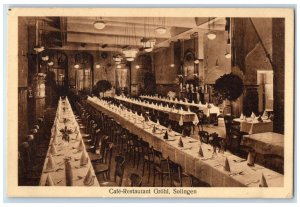 1929 Cafe-Restaurant Grohl Solingen Rhine-Westphalia Germany Postcard