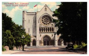 Postcard CHURCH SCENE Victoria British Columbia BC AP7261