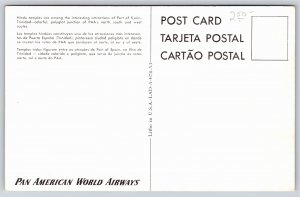 Foreign~Hindu Temple @ Trinidad Spain~Vintage Postcard