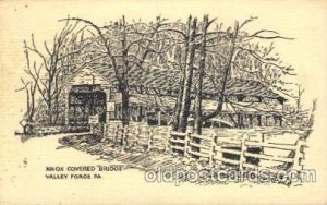 General Knox Covered Bridge, Valley Forge, PA, USA Covered Bridge, Unused min...