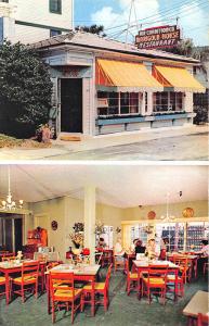 Daytona Beach FL Marigold House Drive-In Restaurant Duo View Old Cars Postcard