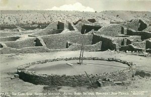 Aztec Ruins Monument New Mexico SW Clan Kiva 1940s RPPC Photo Postcard 20-7083