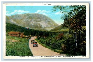 Mt. Willard Willey House Camps Crawford Notch Car White Mountains NH Postcard