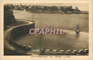 Old Postcard The Emerald Coast Dinard Beach