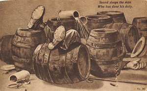 Sound sleeps the man who has done his duty. Brewery 1912 