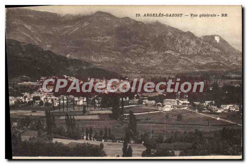 Old Postcard Argeles Gazost general view