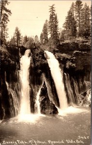 Real Photo Postcard Burney Falls McArthur Memorial State Park California