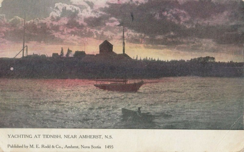 AMHERST , Nova Scotia, 1910 ; Yachting at Tidnish