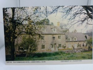 Vintage Postcard Old.Farmhouse Hotel Lower Swell Glos Posted 1978