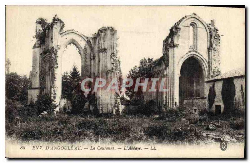 Postcard Old Approx Angouleme La Couronne Abbey